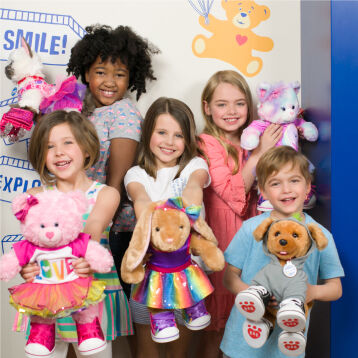 Children at a Build-A-Bear Workshop Party